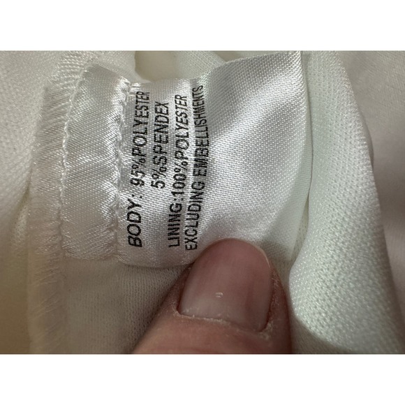 Princess Polly, one shoulder rouched white dress, size 2 - Picture 5 of 6